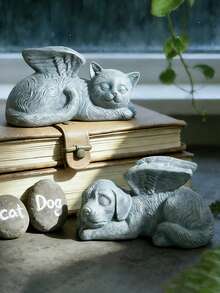 1个北欧风格猫狗动物摆件，适合学生书桌和办公桌摆放。它是理想的桌面装饰品。符合当前流行风格，为您的生活增添艺术气息。它将成为您桌面上引人注目的焦点装饰。 - 貓狗擺飾 - 查看 5