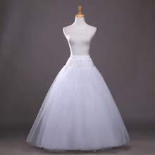 1pc Women's White Petticoat, Bridal Petticoat, Puffy Skirt Petticoat, Lolita Petticoat, Bridal Petticoat, Slip, Evening Dress Petticoat, Boneless Hard Yarn Petticoat, 4-Layer Mesh - Multicolor - View 1