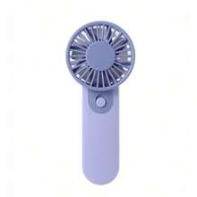1 pieza Abanico de mano de unicolor, Mini ventilador portátil a batería (baterías no incluidas), 4 colores, diseño minimalista, adecuado para verano, al aire libre, deportes, hogar, oficina, estudio, uso diario, festivales, accesorios - Multicolor - Ver 13