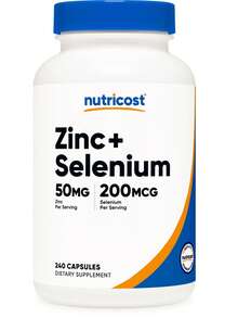 Nutricost Zinc (50mg) With Selenium (200mcg) 240 Capsules - Vegan, Gluten-Free, GMO-Free - 240個裝 - 查看 6