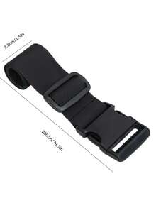 Adjustable Travel Luggage Strap 2CM/4CM Width Suitcase Belts For Packing, Useful Luggage Binding Strap To Prevent Explosion Bag For School School Accessories School Stuff - Black - View 6