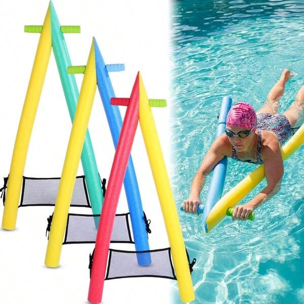 A-Shape Swimming Kickboard 3 Pack, PEP Foam Pool Training Aid With Handles One Size Fits All Family Swim Float Board Beginner Leg Strength Swim Lessons