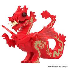 MOC creativo Medieval dragón Caballeros modelo figuras de acción bloques de construcción colección de ladrillos Brinquedos juguetes para niños regalos - Conjunto 33 - Ver 24