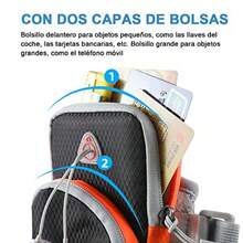 atolla Porta Celular para Correr, Brazalete Deportivo para Celular, Adecuado para Correr, IR al Gimnasio, Montar en Bicicleta con  14 Pro MAX,  y Otros Teléfonos de hasta 6.5 Pulgadas - verde azulado - Ver 3