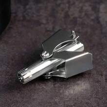1pcs Manual Nose Hair Trimmer Stainless Steel Waterproof No Battery Needed With Cleaning Brush For Ear Moustache And Whiskers Hair Grooming Tool - bạc - Xem 7