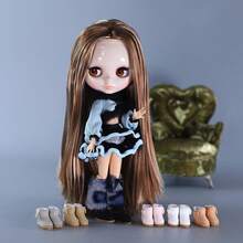 Para muñeca Blyth Joint ICY Licca 1/6, botas de nieve para el cuerpo, seis colores, zapatos de alta calidad, juguete para regalo - Blanco - Ver 2