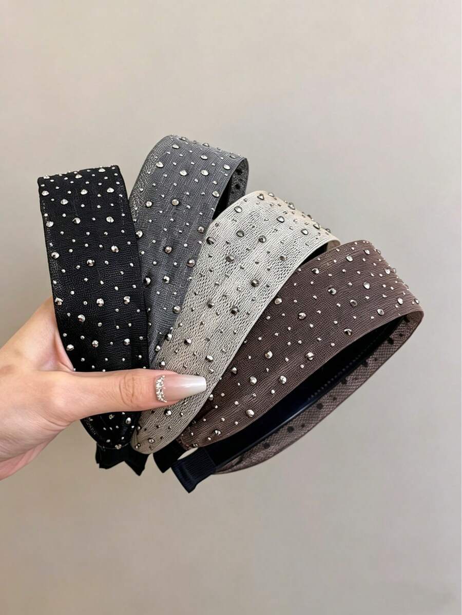 1/3 chiếc băng đô lưới đính đá sang trọng dành cho nữ, phù hợp với kiểu tóc búi cao và tóc ngắn, thời trang hàng ngày/ở nhà/chăm sóc da, phù hợp cho mọi mùa, hẹn hò, giúp trẻ hóa, phối đồ hàng ngày dễ dàng. Quà tặng cho bạn gái, Ngày Valentine, mùa lễ hội, chụp ảnh ngoài trời, kỳ nghỉ biển, phụ kiện đầu xuân, dễ tạo kiểu, vật dụng thiết thực!, du lịch, sinh nhật.
