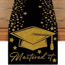 Mastered It Graduation Table Runner, Class Of 2026 Congratulations Mastered It Masters, Available In 13x35/13x47/13x59/13x72/13x90/13x108 Inches - Multicolor - View 10