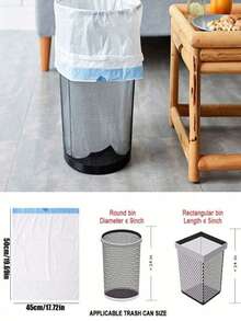 Multipurpose Thick PE Material Trash Bags, Leak-Proof Design, Suitable For Home, Kitchen, Restaurant, Hotel, School, Bathroom, Living Room And Other Occasions, Can Be Used As Household Garbage Bags Or Kitchen Garbage Bags. Product Features Include Leak-Proof Design And Durable Structure. - A - View 7