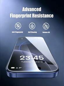 NNBILI 2pcs HD Tempered Glass Phone Screen Protector, Full Coverage, Compatible With IPhone 17 16 15 14 13 12 11 Pro Max 17e 16e X Xs Max 7 8 Plus, 9H Hardness, Transparent, Scratch-Resistant, Anti-Drop, Shockproof Anti-Fingerprint - Clear - View 4
