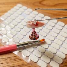 Free Shipping 100/200/400/600pcs Nail Stickers, Double-Sided Transparent Nail Gel, Nail Art Tools, Nail Glue, Clay Nail Tools, Nail Art Supplies, Nail Tools, Nail Art Tools, Back To School, Nail Art, Nail Tools, Press-On Nails Press On Nails Tools Nail Supplies,Essential Tools For Summer Manicures,Local Delivery - Multicolor - View 2