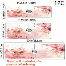 1pc Pink Floral Diatom Mud Decorative Non-Slip Silicone Faucet Drain Pad, Kitchen Drain Pad, Suitable For Bathroom And Kitchen Faucet Protection And Decoration. - Multicolor - View 10