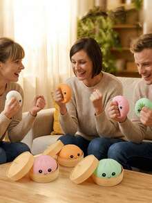 2/4/16Pcs Cute Steamed Bun Dumpling Squishy Toy, Soft Slow Rebound Stress Ball, Transformable Simulation Bread Model, Handcrafted Decompression Squishy Toy, Anxiety Relief Relaxation Ornament, Ideal Office Desktop Gift, Suitable For Christmas, Halloween, Thanksgiving, Birthday Party Gifting For Family & Friends, Comes With Matching Steamer Basket - Nặn thành những chiếc bánh nhỏ (màu ngẫu nhiên) - Xem 8