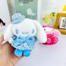 1 pieza Muñeco de peluche Sanrio - Kuromi, My Melody, Hello Kitty, Cinnamoroll Juguetes de peluche suaves para niños, Peluches de personajes de dibujos animados lindos, Regalo de cumpleaños, Decoración de habitación, Juguetes de peluche coleccionables - Multicolor - Ver 7