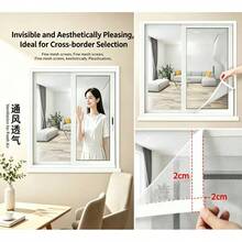 Malla mosquitera blanca de verano para ventana, kit de malla mosquitera autoadhesiva de fácil instalación DIY – Pantalla de ventana a prueba de insectos para el hogar, malla mosquitera para ventana, otro material [Pantalla de ventana blanca autoadhesiva], instalación rápida, a prueba de insectos - Malla - Ver 102
