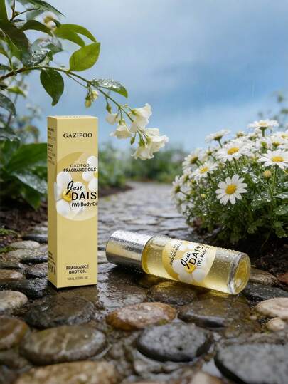 10ml Women's Non-Alcoholic Perfume With Daisy Scent, Long-Lasting Fresh Fragrance, Oriental Floral Fruity Aroma With , Daisy, Grapefruit, Jasmine, Wisteria, Pear, Vanilla Notes, Enhances Confidence And Charm, Suitable For Daily Use, Christmas, Party, Travel, Birthday, Parents, Couples, Friends As Gift, Elegant Bottle Design