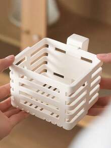 1pc Expandable Hanging Storage Basket, Multifunctional Storage Box Without Drilling, Suitable For Cabinet Drawers, Desktops, Kitchen, Bathroom And Office - Multicolor - View 11