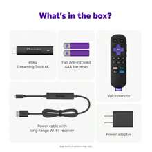 Roku Streaming Stick 4K HDR & Dolby Vision Streaming Device For TV With Voice Remote & Long-Range Wi-Fi - 黑色 - 查看 2