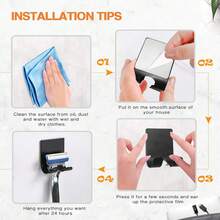 1pc Razor Holder, Razor No-Drill Hook, Wall-Mounted Bathroom Storage Rack, Suitable For Kitchen And Bathroom, College Dorm Essential, Back To School, Wallet Hook, Room Decor, Bathroom Decor, Home Decor, Travel Accessory, Autumn Garden Decoration, Halloween/Thanksgiving/Christmas/Saudi National Day Best Gift - Multicolor - View 8