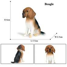 Oenux perro animales modelo Husky pastor alemán Rottweiler San Bernard figura de acción cachorro figuras PVC colección juguete chico regalo - Modelo de perro 2 - Ver 29
