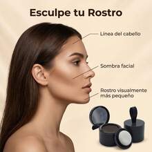 Corrector para Las Raíces del Cabello, Hair Line Shadow Powder, Hairline Powder, Retoca Raíces Polvo - para Densificar El Cabello, Para esquinas, Vértices y Líneas del Cabello (Marrón Oscuro)Apto para 10 personas - 1 - Ver 3