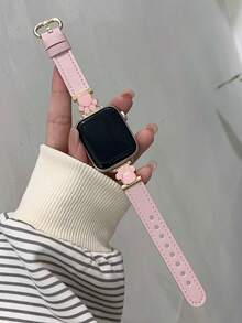 1条可爱猫爪皮革表带，适合女孩、儿童佩戴，休闲流行款，兼容小米8/9，38/40/41（Series 10），42/44/45/46/49mm，可作为生日、毕业、返校礼物 - 彩色 - 查看 20
