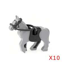 Figuras de Caballeros Militares Medievales y Juego de Bloques de Construcción de Caballos de , Juguetes Militares Medievales con Accesorios para Niños, Regalo - SGM08 - Ver 11