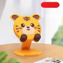 1pc Cute Cartoon Adjustable Foldable Rotatable Desktop Phone Holder, Slouchy Portable Tablet Stand, Suitable For Study, Live Streaming, Phone Storage, Fit For Dorm, Bedroom, Living Room, Office - Multicolor - View 15