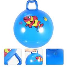 Bouncyhopper para niños, mango inflable, caballo que rebota, juguete divertido para aliviar el estrés, regalo, pelota que rebota de dibujos animados, juguetes para piscina y playa﻿ - 1 unidad de color aleatorio - Ver 3