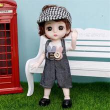 Muñeca de princesa bonita de 16cm, 1/12, 13 articulaciones, BJD, DIY, juguetes para muñecas con ropa, zapatos, cara dulce móvil, regalo de cumpleaños para niños y niñas - 01 - Ver 11
