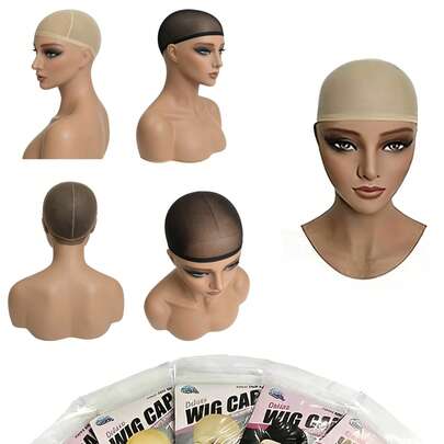 Mũ đội tóc giả bằng nylon chất lượng cao, thoáng khí, co giãn với dây đeo điều chỉnh được, thiết kế lưới siêu mỏng cho vẻ ngoài tự nhiên và vừa vặn thoải mái, phù hợp cho việc đội tóc giả, cosplay và sử dụng hàng ngày. Mềm mại, nhẹ, chống trơn trượt và bền, giúp giữ cho tóc gọn gàng và ngăn nắp, một phụ kiện thiết yếu cho người đội tóc giả.