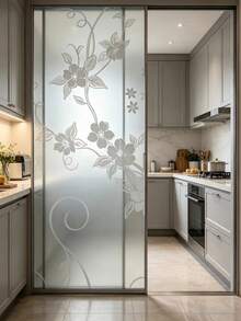1 cuộn decal dán kính hoa văn bán trong suốt, phim dán kính mờ có thể tháo rời, tạo sự riêng tư cho cửa sổ. - Tiếng chim hót và hoa thơm ngát - Xem 2