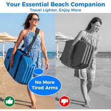 Bodyboard Skimboard Carry Strap With Padded Shoulder Sling Hands-- Adjustable, Durable Polyester Board With Reinforced Handle - Fits Up To 4 Beach Bodyboard (Only Strap) - Default - View 6