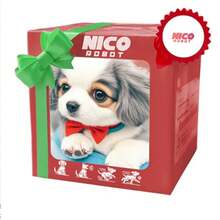 2025 Cachorro de peluche para caminar y ladrar, juguete eléctrico realista para mascotas con 10 sonidos, regalo de compañero para niños para Navidad de 3 años o más, mascota virtual - B - Ver 9