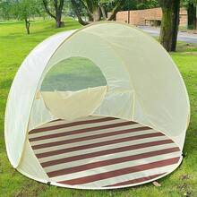 Tenda da spiaggia leggera, portatile e ad allestimento rapido, accessori essenziali per la spiaggia, traspirante e spaziosa, accessori essenziali per spiaggia e campeggio, forniture per giardino all'aperto, ideale per pesca, escursionismo e viaggi, attrezzatura estiva per attività all'aperto, riparo dal sole, tende per campeggio, tende pop-up, tenda per feste - A - Visualizzare 14