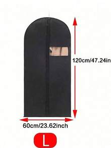 1/2pcs Travel Garment Protector Set Dust Cover Bag Hanging Long Garment Bag For Dresses Wardrobe Hanging Dress Dust Bag Household Clothes Dust Cover Thickened Down Jacket Storage Bag - Multicolor - View 13