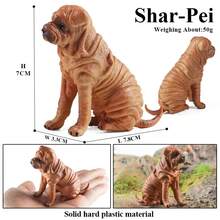 Oenux perro animales modelo Husky pastor alemán Rottweiler San Bernard figura de acción cachorro figuras PVC colección juguete chico regalo - Modelo de perro 2 - Ver 24
