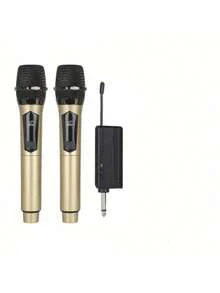 Portable Handheld Microphone, Wireless Microphone, Professional Handheld Unidirectional Moving Coil Noise Canceling Function, 6.35mm Plug, Blue, Suitable For Karaoke, Gaming, Live Streaming And Video Conferencing, Stylish Design | Sturdy Structure, Singing Microphone, 2 In 1 Wireless Microphone, Professional Handheld Microphone, Suitable For Karaoke, Parties, Churches, Performances, Recording - Black - View 20
