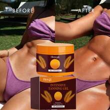 150g,Tanning Gel, Helps To Tan Bronze And Wheat Tones On The Beach In Summer, Creating A Healthy And Beautiful Tan Complexion,Not Irritate The Skin,Moisturizes And Hydrates The Skin - 彩色 - 查看 2