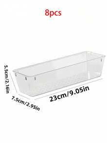 1/3/6/8/10pcs Portable Multifunctional Cup Holder, Cutlery Organizer, Cosmetic Storage Box, Desktop Storage Box - Multicolor - View 17