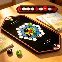 高級磁性折疊棋盤遊戲，2人對戰策略桌面遊戲，親子互動邏輯思考教育玩具 - 彩色 - 查看 4