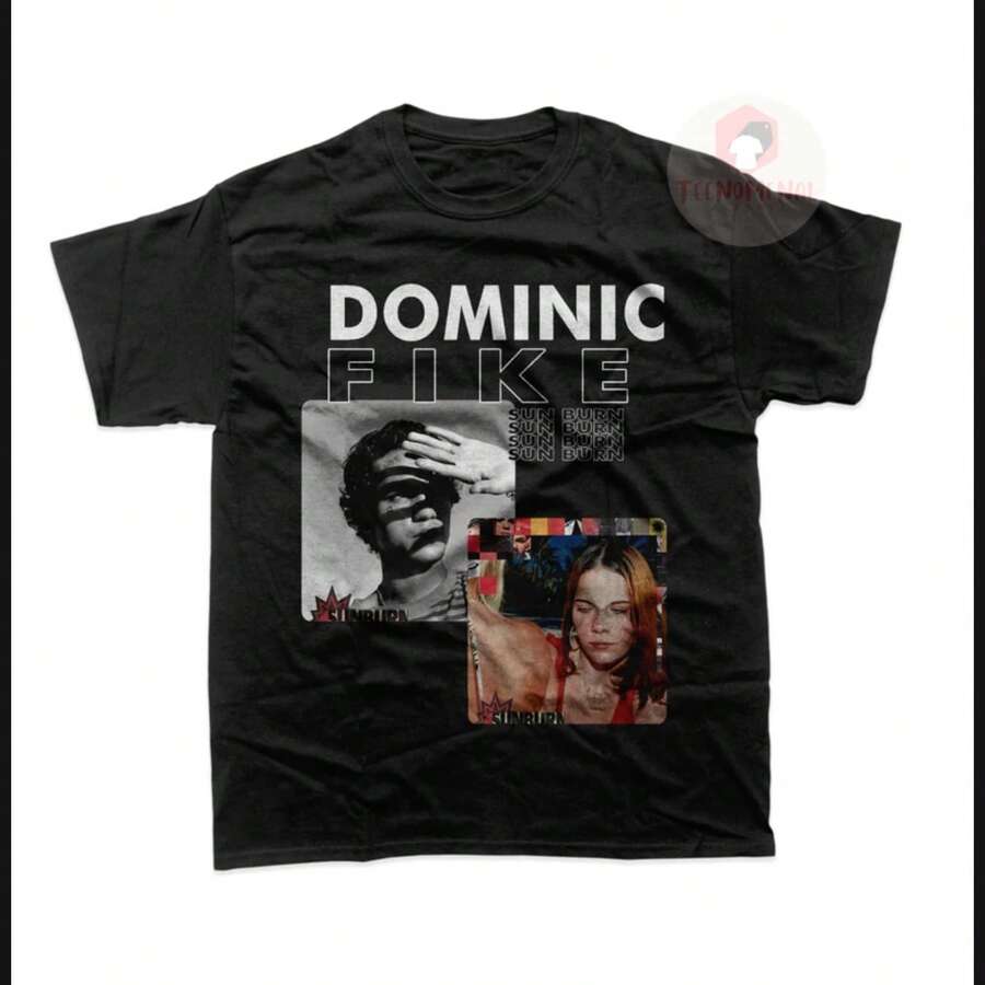Dominic Fike Unisex T-Shirt - Sunburn Album Merch - Indie Music Graphic Tee - Gift For Fans - Black - View 1
