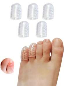 50 PCS Silicone Toe Protectors: Elastic, Anti-Friction, Breathable, And Sweat-Proof For Toenail Protection - Odorless For Extra Comfort In Running And Walking, Gel Toe Protectors Breathable Little Toe Covers For Men And Women - Multicolor - View 15