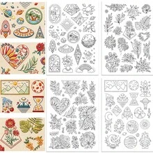 Mẫu thêu hoa bướm tan trong nước, giấy thêu vải tự dính tan trong nước, giấy thêu thủ công có thể giặt được dành cho người yêu thích may vá. - A225 - Xem 15