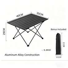 Foldable Camping Table, Lightweight Picnic Table - With Storage Bag, Portable Outdoor Folding Table - Suitable For Hiking, Backpacking And Fishing - Multicolor - View 10