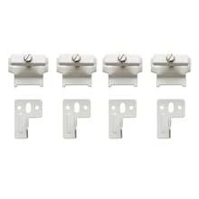White Column Radiator Wall Ckets - Set Of Four | Anvil - B - View 1