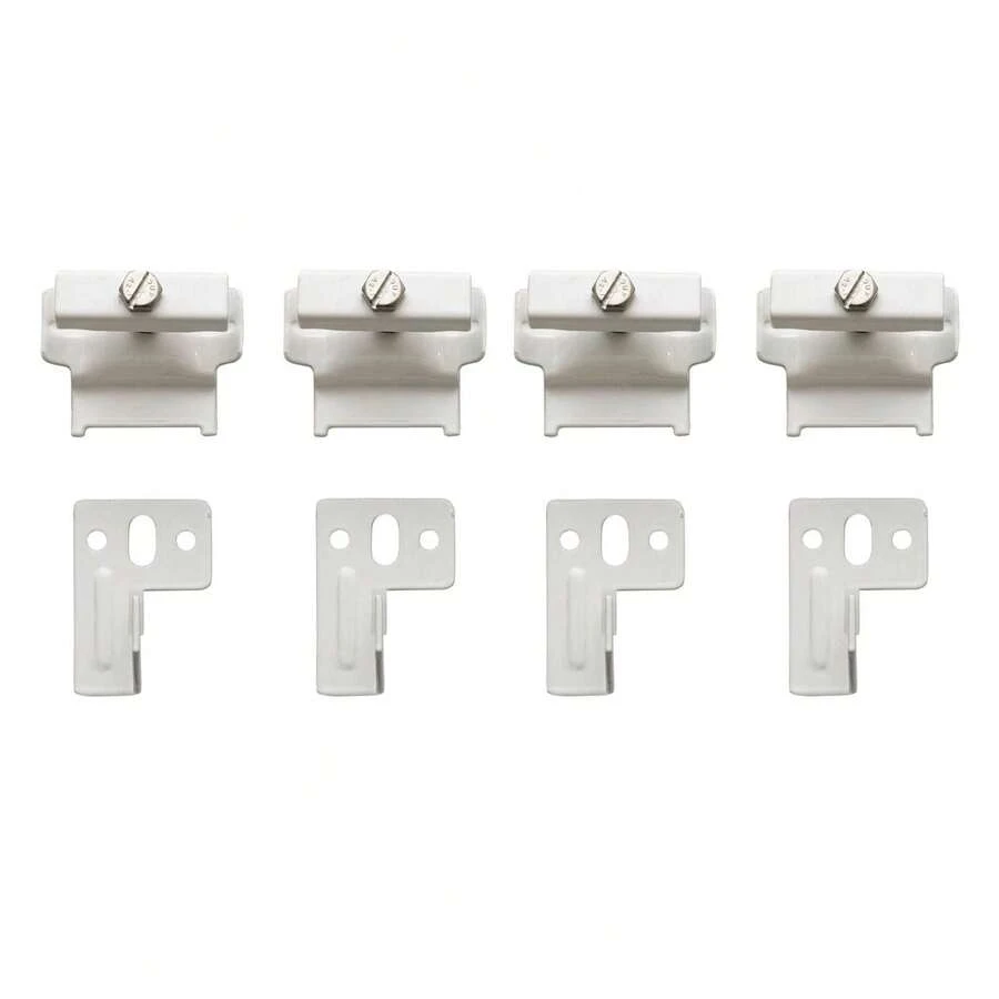 White Column Radiator Wall Ckets - Set Of Four | Anvil - B - View 1