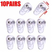 10-200Pcs Glass Retainer Clips Kit with Screws for Fixing Glass Cabinet Doors Windows Home Improvement Hanging Hardware Tools - 30 unidades - Ver 5
