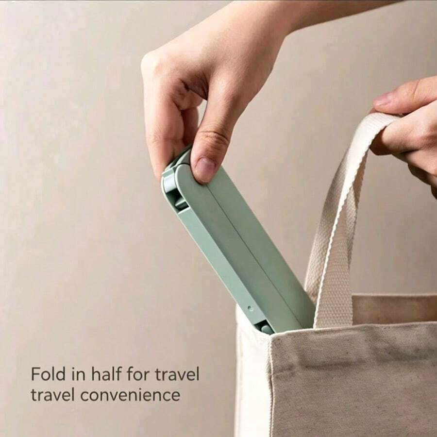 1pc Portable Foldable Clothes Hanger For Travel, Compact Drying Rack For Clothes Socks Underwear, Non-Slip Hanger Organizer Stand For Home Laundry Storage Solution Bathroom Accessory