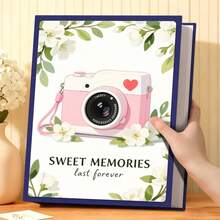 200 Pockets Photo Album, 6 Inch, Family Wedding Picture Album Holds 200 Horizontal & Vertical Photos, Suitable For Birthday, Anniversary, Holiday Gifts - 1PC - View 8
